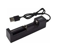 Chargeur de Batterie USB pour Pile Lithium Li-ION Rechargeable Affichage de Charge LED Arrêt Automatique Accessoire Lampe Torche de Poche Tactique Fonctionne avec Adaptateur Portable ou Ordinateur PC