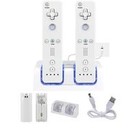 Chargeur de Batterie Wii Station 2 Batteries Rechargeables