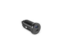 SBS Mobile - Chargeur de voiture Mini 2x USB 12/24V 2400 mAh Charge rapide Noir