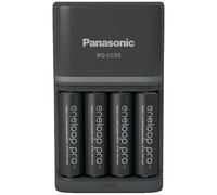 Chargeur de bloc de batterie NiMH avec accus Panasonic Smart & Quick BQ-CC55