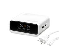 Chargeur de bureau 4smarts GaN Screen 100 W 3C + 2A | ✅ Livraison gratuite à partir de 100 €