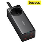 Chargeur de bureau AC+2U+2C 100W EU Noir Avec câble Mini blanc Type-C vers Type-C 100W/20V/5A -1m Noir- PSZM000401 Noir