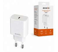 Chargeur de bureau - ACCE2S - 20W USB-C - Power Delivery 3.0 - Compact voyage - Compatible Doro/Aurora