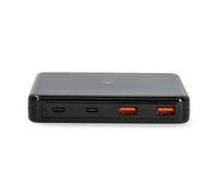 Chargeur de Bureau PD 65W 2 USB-A/2 USB-C Ultra-Compact GaN Nedis Noir