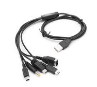 Chargeur de cable USB pour Nintendo GBA SP WII U 3DS NDSL XL DSI PSP 5 en 1
