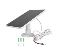Chargeur de Caméra en Panneau Solaire, Chargeur Solaire IP66 Proof, Un Câble de Charge de 9,4 Pieds, Support Réglable à 360 °, Chargeur de Panneau Solaire de Porte Vidéo 10W pour