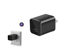 Chargeur de caméra HD 1080p, caméra nounou avec détection de mouvement | Pas de WiFi nécessaire, caméra cachée, sécurité intérieure, design enfichable, surveillance discrète