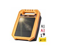 Chargeur de Clôture Électrique Solaire, 0,3 J, Électrificateur de Clôture Électrique, 8 kV, Portée 1-3 km, Autonomie 7 Jours