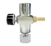 Chargeur de Co2 2 en 1, avec adaptateur converti for cylindre de Co2 TR21 * 4, Mini régulateur de Co2 0-60Psi for cartouche de Co2, 1 pièce(New Barb)