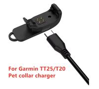 Chargeur de collier pour animaux de compagnie, pour traceur d'animaux Garmin TT25/T20, dispositif anti-perte, câble de chargement, adaptateur, entrée de Type C For Garmin TT25 T20