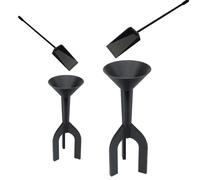 Chargeur de cône pour cônes pré-roulés de 3,8 cm, entonnoir et pelle (noir, très grand format)