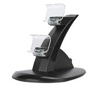 Chargeur de contrôleur PS4, 2 en 1 Double manettes de Jeu pour Avion Chargeur de Bureau Accessoire de Station de Charge adapté pour PS4/pour PS4 Slim/pour contrôleur PS4 Pro