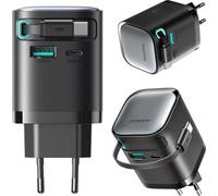 Chargeur de courant avec câble rétractable 65W Joyroom Tcl02 Gan
