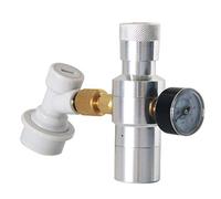 Chargeur de fût de bière, distributeur de CO2, comprend un régulateur de fût, un adaptateur fileté, un verrou à bille de gaz, une déconnexion rapide, 0-30 PSI, 3/8"