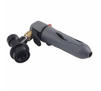 Chargeur de fût portable, injecteur de Co2, verrouillage à bille, mini régulateur de Co2, Cornelius Corny, chargeur de fût, distributeur de bière pression, outil de carbonatation (Grise)