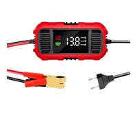 Chargeur de maintien pour moto - Chargeur de batterie automatique 12V, outil de maintien de puissance | Système de charge intelligent avec écran LED pour voitures, motos et quads, chargeur de maintien
