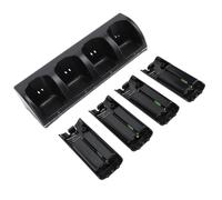 Chargeur de manettes Wiimote 4x2800mAh Noir