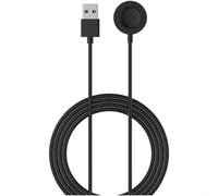 Chargeur de montre intelligente et support en aluminium compatible avec Fossil Gen 6/5/4, câble PC avec base d'accueil stable pour bureau à domicile, noir (A)
