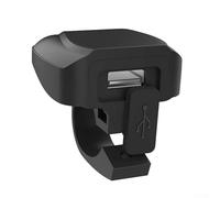 Chargeur de moto 2 en 1 double USB 30 W USB-C + 18 W USB-A pour smartphones, tablettes, appareils GPS avec boîtier en métal ABS