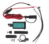 Chargeur de Moto Double USB avec Prise SAE, Charge Rapide QC3.0, 20 W, entrée DC12-24 V, Sortie 5 V3,4 A/9 V2,5 A/12 V2 A, câble Terminal OT de 1,4 m, Couvercle étanche, pour