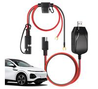 Chargeur de moto intelligent - Chargeur de batterie USB portable 12 V, chargeur de maintien | Système d'entretien de batterie de voiture, bateau, ATV, régulateur de charge automatique pour camping-car