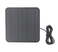 Chargeur de Panneau Solaire 12 W pour Caméra Annulaire, Panneau Solaire Mural Réglable étanche IP65 avec Support Rotatif à 360 °, Câble de 9,8 Pieds, pour Caméra de Projecteur