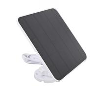 Chargeur de Panneau Solaire 12W pour Les Projecteurs Essentiels, Spotlight XL, Caméra de Mangeoire à Oiseaux, IP66 Imperpose par Temps, Micro USB et Type C, Câble de 10 Pieds,