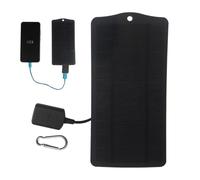 Chargeur de panneau solaire 2,5 W 5 V - Chargeur monocristallin | Banque | Petit chargeur de panneau solaire - Support en silicone monocristallin | Chargeur USB léger pour charger les appareils