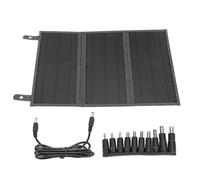 Chargeur de Panneau Solaire 30W 18V, Charge Rapide, Compact, Pliable, pour téléphone Portable et Tablette (Grise)