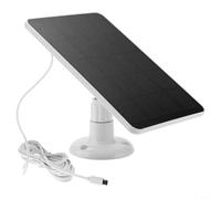 Chargeur de panneau solaire 4 W 5 V avec sortie USB pour caméras de vidéosurveillance avec indice d'étanchéité IP65 et cordon d'alimentation étendu de 3 mètres (blanc)