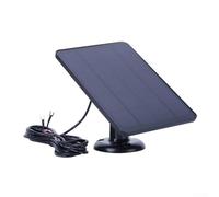 Chargeur de panneau solaire 4 W avec câble pour sonnette vidéo Ring 2e génération/3/3 Plus/4, support réglable pour alimentation de caméra de sécurité domestique toutes saisons (noir)