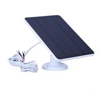 Chargeur de panneau solaire 4 W, panneau solaire portable en silicone monocristallin pour sonnette vidéo Ring (blanc)