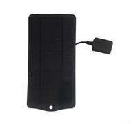 Chargeur de panneau solaire 5 V, silicone monocristallin 2,5 W, sortie USB portable pour les voyages en plein air, efficacité de conversion de 20,5 %, design compact et léger (noir)