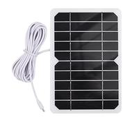 Chargeur de Panneau Solaire 5 W, Prise USB 5 V, efficacité de Conversion élevée pour le Camping en Plein Air, la Randonnée, le Vélo, Petits Ventilateurs USB, Mini Lumières LED,