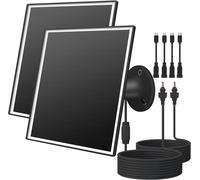 Chargeur de panneau solaire 6 W pour caméras de sécurité extérieures,DC 5 V,IP65 étanche. Micro USB/USB-C/DC (35 x 135) compatible avec les caméras Eufy/Wyze/Ring,câble de 3 m,système de.[K63]