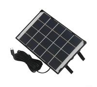Chargeur de panneau solaire 6 W pour caméras de sécurité extérieures et lampes de jardin, sortie de type C avec câble de 5 m pour un placement flexible et une alimentation fiable en énergie