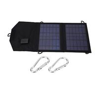 Chargeur de panneau solaire 7W | Chargeur USB portable pliable pour camping/randonnée/voyage | Sortie 5V 2A avec conception de sacs en tissu | Taux de conversion de 19%,
