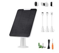 Chargeur de panneau solaire compatible avec Essential Series, Pro 6/6 XL/5S/4/3, Go 2, Ultra Series et projecteurs sans fil, panneau solaire 6 V 5 W pour caméra de sécurité Arlo, P65 résistant aux