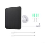 Chargeur de panneau solaire efficace de 5 W avec câble de 3 mètres pour caméra Ring en extérieur (blanc)