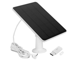 Chargeur de panneau solaire étanche 4 W/6 W avec câble micro USB de 3 m et support mural pour spot Arlo Essential/spot XL