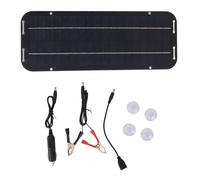 Chargeur de panneau solaire Kit de chargeur solaire portable professionnel en silicium polycristallin haute efficacité pour camping en plein air voyage 6W 12V