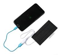 Chargeur de panneau solaire monocristallin 2 W, 5 V sortie USB, petite taille, 120 x 60 mm, alimentation stable pour lumières LED, ventilateurs et divers petits appareils électroniques en plein air