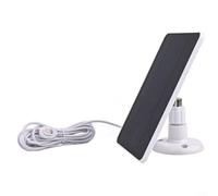 Chargeur de panneau solaire monocristallin 4 W 5 V pour câble pour caméras de projecteur Arlo Pro 4/Ultra 2/Pro 3/Ultra/Pro 5S et Pro 3 d'extérieur à faible consommation d'énergie (blanc)