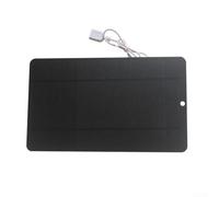 Chargeur de panneau solaire monocristallin 7 W 5 V Sortie USB Portable 150 x 250 mm 21 % d'efficacité pour téléphones, ventilateurs, lampes de poche, moniteurs, camping, randonnée