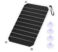 Chargeur de Panneau Solaire, Panneau de Charge Solaire Étanche Extérieur Portable 10W Sortie USB 5V avec Crochet Et Ventouses, pour La Pêche, Le Cyclisme, Le Camping, La Randonnée