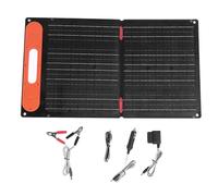 Chargeur de panneau solaire pliable 60 W - Double face ETFE 12 V PD Charge rapide avec support de téléphone magnétique - Centrale électrique portable pour le camping