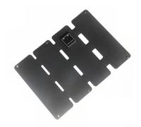 Chargeur de panneau solaire pliable de 13 W, avec revêtement ETFE et double sortie USB pour une alimentation portable lors de la randonnée, du camping, des voyages en randonnée (noir)