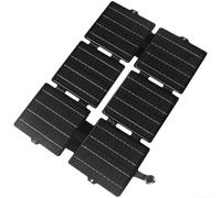 Chargeur de panneau solaire pliable de 30 W avec surface ETFE, silicium monocristallin 21,5 % d'efficacité, IPX6 étanche, USB pour QC3.0 PD3.0 Charge rapide pour camping, randonnée, voyage (30 W