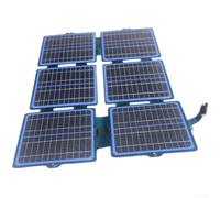 Chargeur de panneau solaire pliable de 30 W avec surface ETFE, silicium monocristallin 21,5 % d'efficacité, IPX6 étanche, USB pour QC3.0 PD3.0 charge rapide pour camping, randonnée, voyage (30 W
