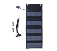 Chargeur de panneau solaire pliable portable 9 W haute efficacité en silicium monocristallin sortie USB étanche léger pour camping en plein air randonnée sac à dos pêche 351 g 545